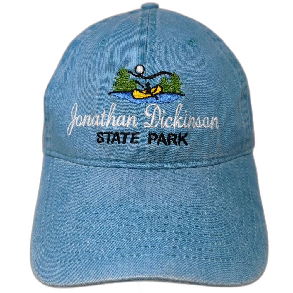 CSI Jonathan Dickinson State Park Baseball Cap Blue Hat OS Strapback Embroidered